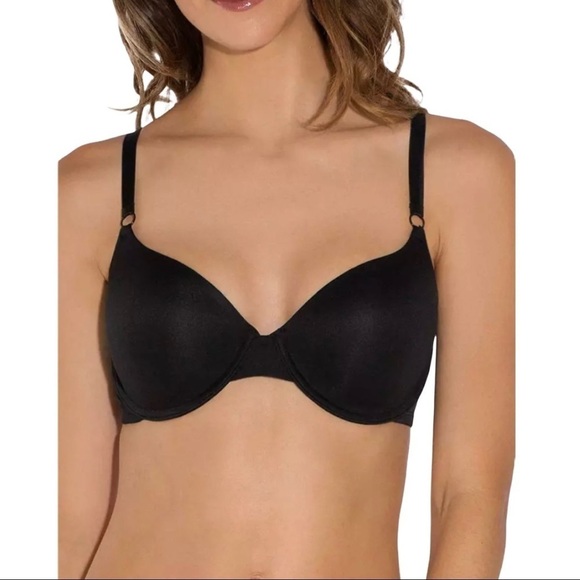 Fruit of the Loom 2 Pack Bra 34 Black Beige Padded Comfort Lounge Everyday Fit - Picture 3 of 7